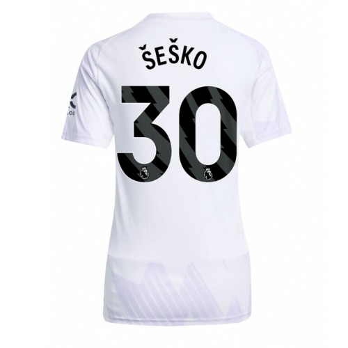 Manchester United Benjamin Sesko #30 Replika Bortatröja Damer 2025-26 Kortärmad